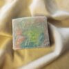 GummyBear2 soap bar with swirls of green, blue, pink, and purple