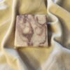 soap bar with swirls of deep red