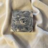 soap bar with swirls of black