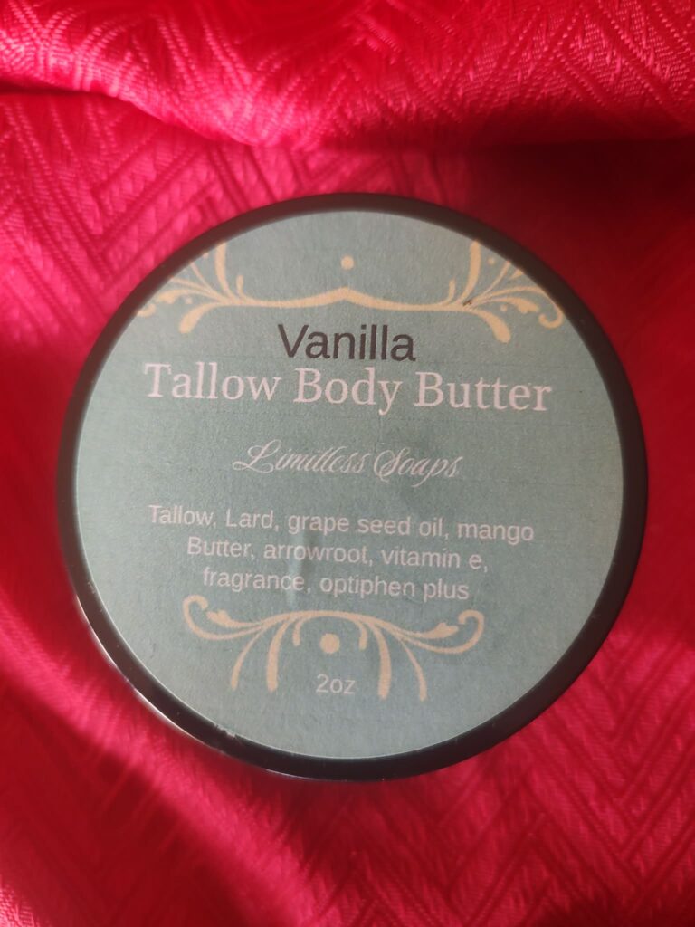 2 ounce salve container with product label