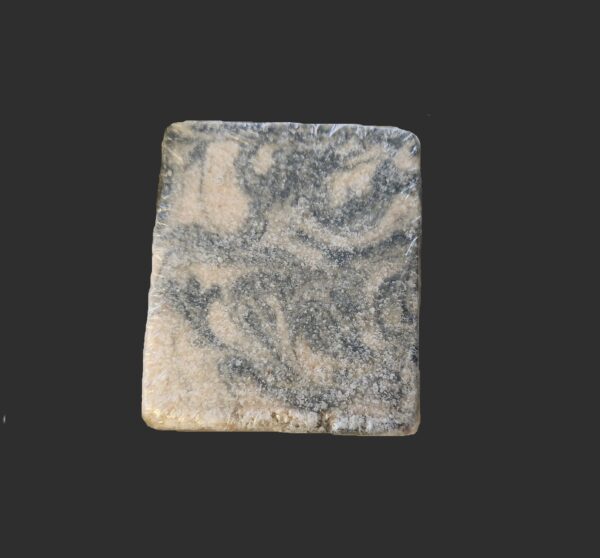 soap bar with swirls of gray