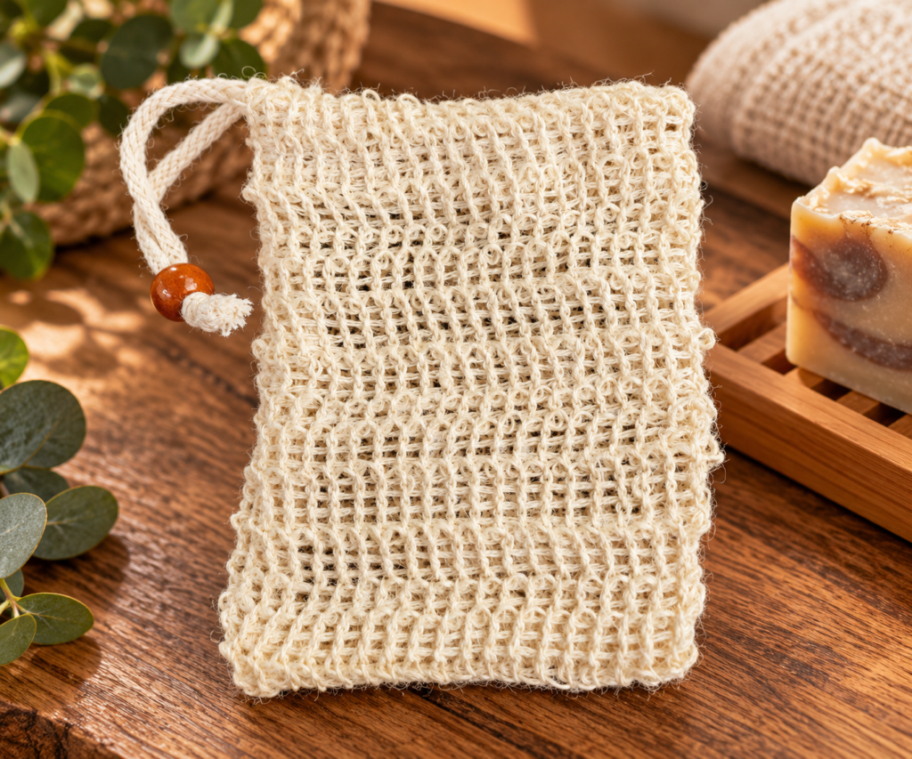 Natural Sisal Soap Saver Bag – Plastic-Free